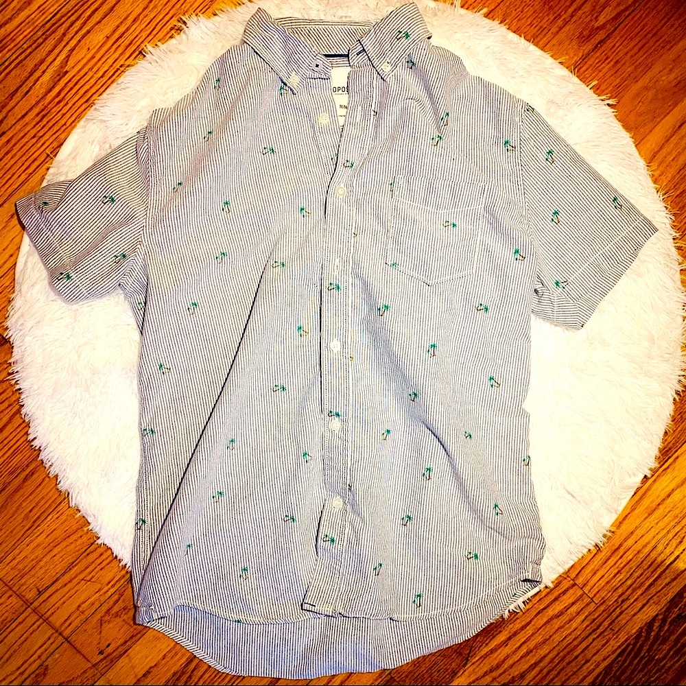 Aeropostale striped casual button down